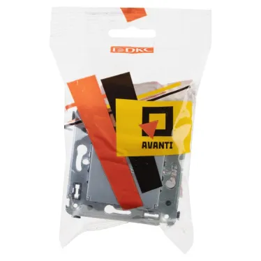 Avanti Розетка с крышкой в стену 2P+E с з/ш Закаленная сталь