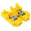Клемма винтовая JXB- 6мм.кв желтая