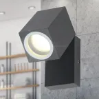 Подсветка декоративная WL37 GR MR16/GU10, серый, для интерьера, фасадов зданий лампа MR16 ( в комплект не входит)