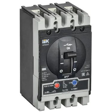 Выключатель автоматический в литом корпусе ARMAT 3P типоразмер S 35кА 20А расцепитель термомагнитный регулируемый