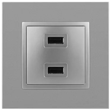 Устройство зарядное USB, 5В-2100мА, Эра Elegance, алюминий, 14-4110-03