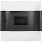 Practibox S Пластиковый щиток Встраиваемый (ЩРв-П) 1X6 Дымчатая дверь