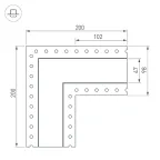 Угол SL-LINIA45-FANTOM (ARL, Металл)