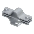 Держатель молниеприемного стержня 16 мм. Материал - нержавеющая сталь.