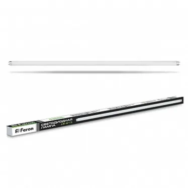 Лампа светодиодная LED 18вт G13 белый установка возможна после демонтажа ПРА