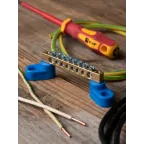 Шина нулевая 63.08 2 изолятора стойка (10шт) латунь