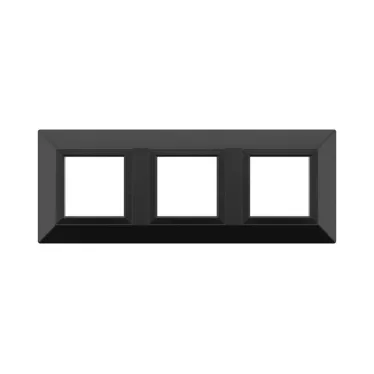 Рамка из металла, ''Avanti'', черная, 6 модулей