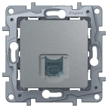 ETIKA Розетка компьютерная RJ45 категория 6 UTP алюминий