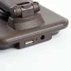 Светильник настольный светодиодный 25w 3000-6000К диммируемый с беспроводной зарядкой и USB порт складной белый