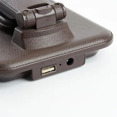 Светильник настольный светодиодный 25w 3000-6000К диммируемый с беспроводной зарядкой и USB порт складной белый