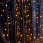 Гирлянда занавес LED желтый 3х3м IP44