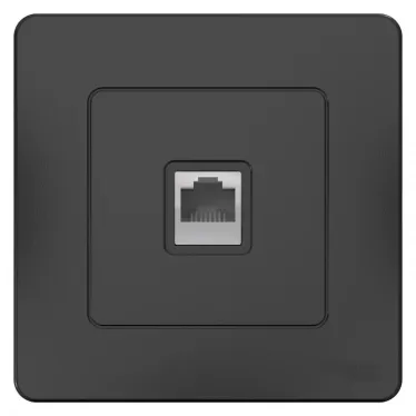 BLANCA скрытой установки розетка компьютерная RJ45, антрацит