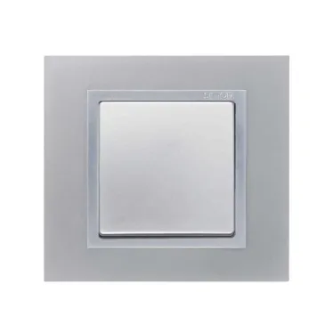 Рамка на 2 поста, S82N, алюминий - алюминий (металл им.)