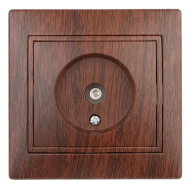 Розетка TV одиночная, СУ, Plano, венге, 1-301-10