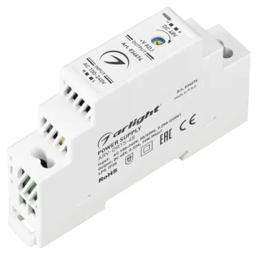 Блок питания ARV-DR15-48 (48V, 0.32A, 15W) (, IP20 DIN-рейка)