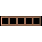 Valena LIFE Рамка 5 постов медь универсальная