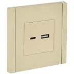 FORTE@PIANO Розетка USB A+C 3,1А FP450 ваниль IEK