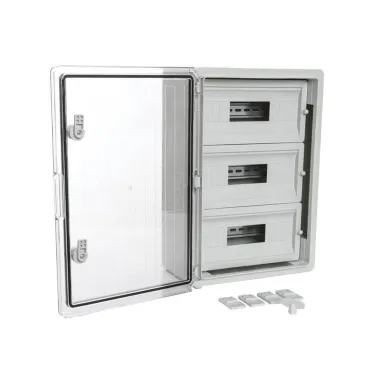 Корпус пластиковый распределительный ЩРН-45 IP65 прозрачная дверь 500х350х190
