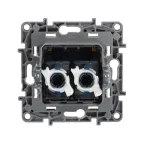 ETIKA Двойная розетка RJ 45 категория 6 UTP слоновая кость