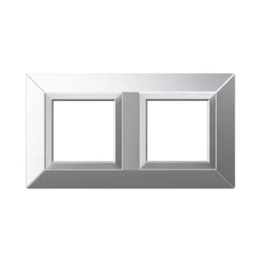 Рамка из металла, ''Avanti'', светло-серебристая, 4 модуля