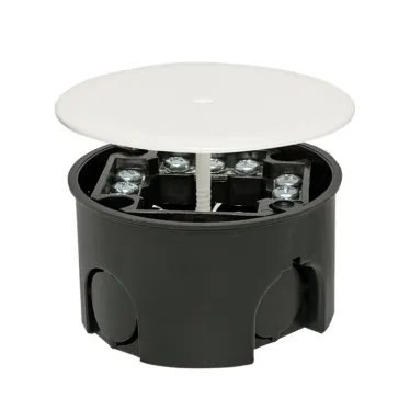 Коробка распаячная КМТ-010-019 для подштукатурного монтажа с клеммником и крышкой (68х42) PROxima