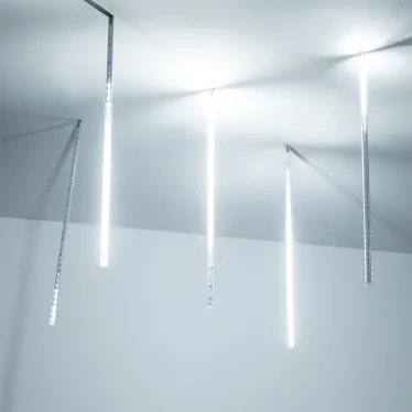 Светодиодная гирлянда ARD-ICEFALL-CLASSIC-D12-500-5PCS-CLEAR-72LED-LIVE WHITE (230V, 6W) | 026049 | Arlight