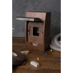 Щит распределительный навесной ЩРН-П- 4 темное дерево IP41 PROxima