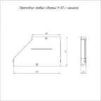 Переходник правый с крышкой Стандарт 500х300х50