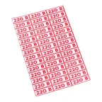 Наклейка знак электробезопасности 220 В" 10*30 мм(42 шт на листе)", REXANT