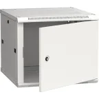 Шкаф настенный 19' LINEA W 6U 600x600мм металлическая дверь RAL7035