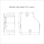 Переходник левый с крышкой Стандарт 150х100х80