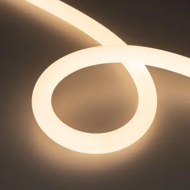 Лента герметичная MOONLIGHT-TOP-A336-D25mm 48V Warm3000 360deg (12.5 W/m, IP65, 2835, 20m, wire x1) (Arlight, Вывод кабеля прямой)