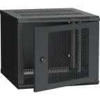                  Шкаф LINEA W 9U 600x600 мм дверь перфорированная RAL9005
               