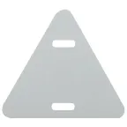 Бирка кабельная маркировочная У136 треугольник 52х55мм (100шт) (100/3000/126000)