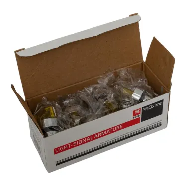 Механизм переключателя исполнительный ХB4 желтый на 2 положения возвратный без фиксации с подсветкой с короткой ручкой PROxima