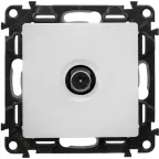 Valena LIFE Розетка ТВ оконечная 10дБ 0-862 МГц С лицевой панелью Белая