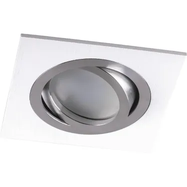 Светильник ИВО-50w G5.3 поворотный квадратный белый-хром