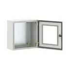 Щит монтажный ЩМП 400x400x200 мм STE с М/П с прозрачной дверью