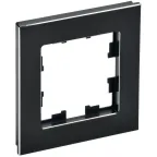 BRITE Рамка 1 пост РУ-1-1-БрЧ металл черный