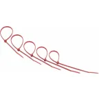 Хомут-стяжкa нeйлонoвая 200x3,6 мм, красная, упаковка 25 шт. | 07-0206-25 | REXANT