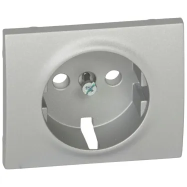 Панель лицевая для розетки 2К+З - Aluminium