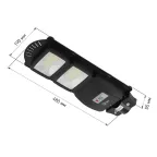 Консольный светильник на солн. бат., SMD, 40W, с датч. движ., ПДУ, 700Лм, 5000К, IP65