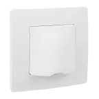 Вывод кабеля IP21 Etika с зажимом для кабеля белый