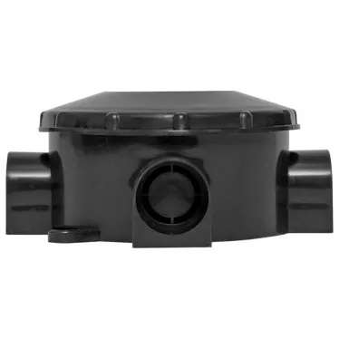 Коробка распаячная КМР-040-040б трехрожковая черная (70х35) PROxima