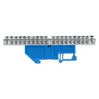 Шина нулевая N 63.20 (DIN изолятор) никель