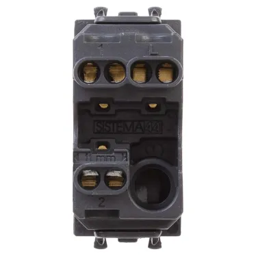 Avanti Переключатель ''Черный квадрат'', 16A, 1 модульный