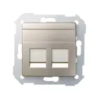 Адаптер на 2 RJ45(12) 75528-, 75540-, 75541-, 75544-39, шторки, S82,82N, шампань