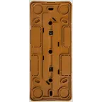 ЭТЮД Розетка тройная открытой установки без заземления без шторок 16А 250B,бук