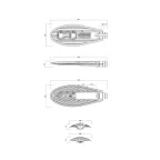 Светильник светодиодный уличный консольный ДКУ-100Вт SPP-5-100-5K-W IP65 100Вт 11000лм 5000К 720x28 0x100 (КСС ''Ш'') (40)