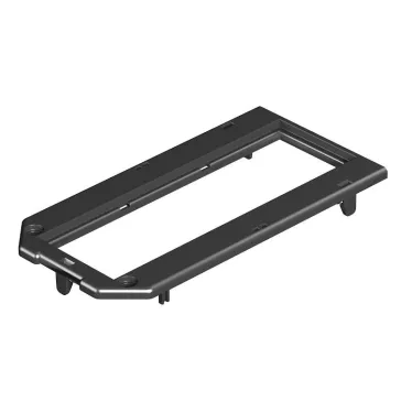 Рамка для электроустановочных изделий Modul45 147x76 мм (полиамид, черный)